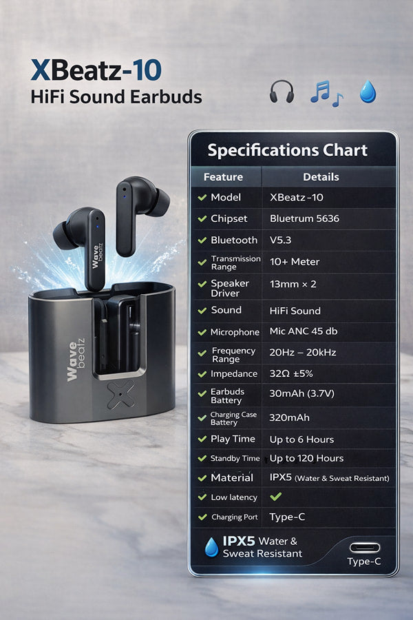 Wavebeatz Xtreme | Metal Earbuds. | Xbeatz Pro